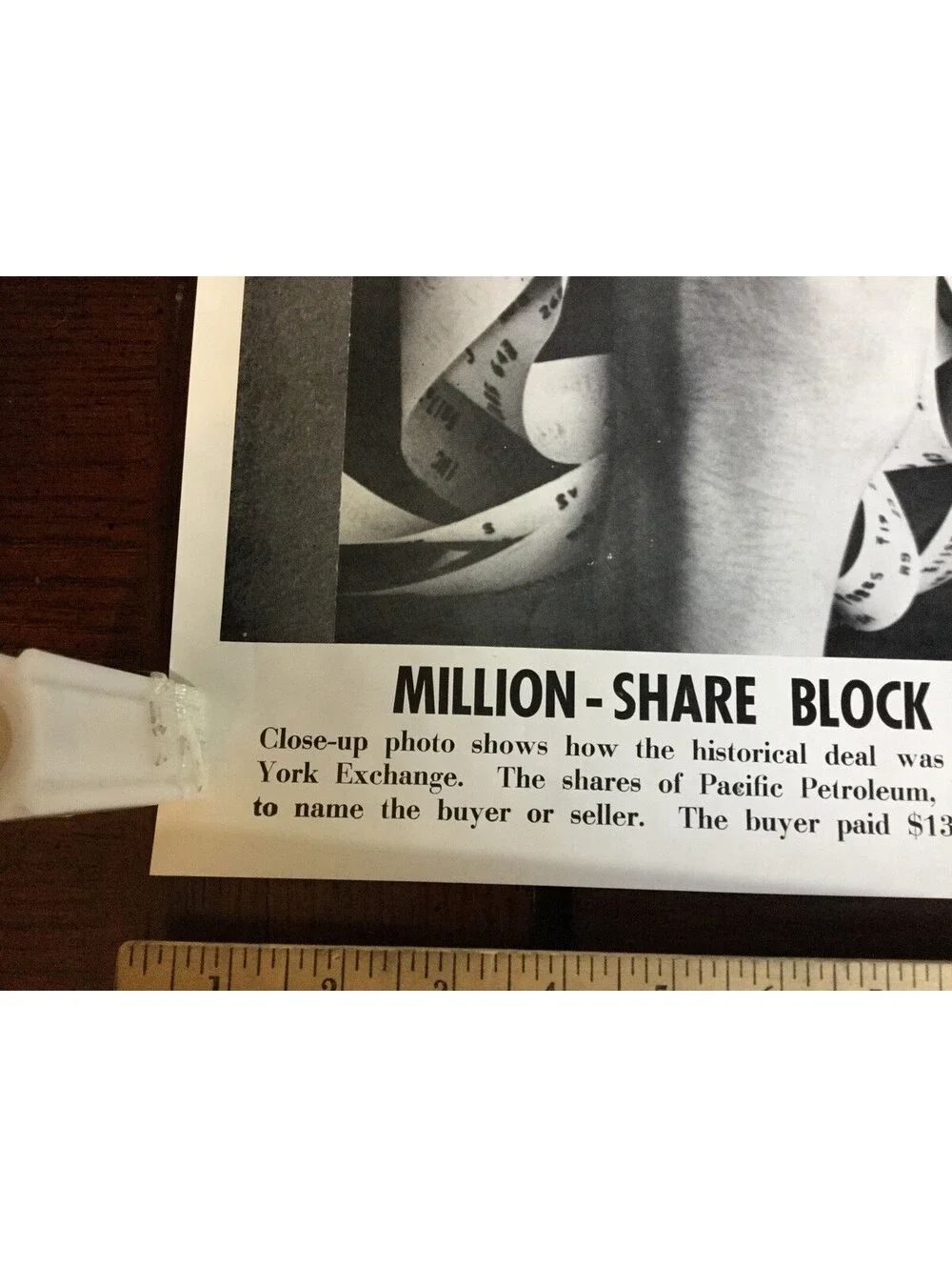 Illustrated Current News Stock Market Million Share Block Pacific Petroleum